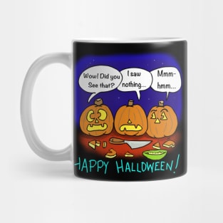 Happy Halloween from three Jack lanterns!!!! Mug